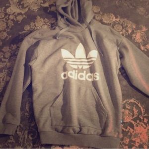 Adidas grey hoodie
